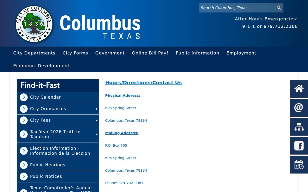 Columbus court records and Municipal Court access page